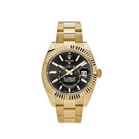 Rolex Sky-Dweller 42mm Yellow Gold 326938 Black Dial