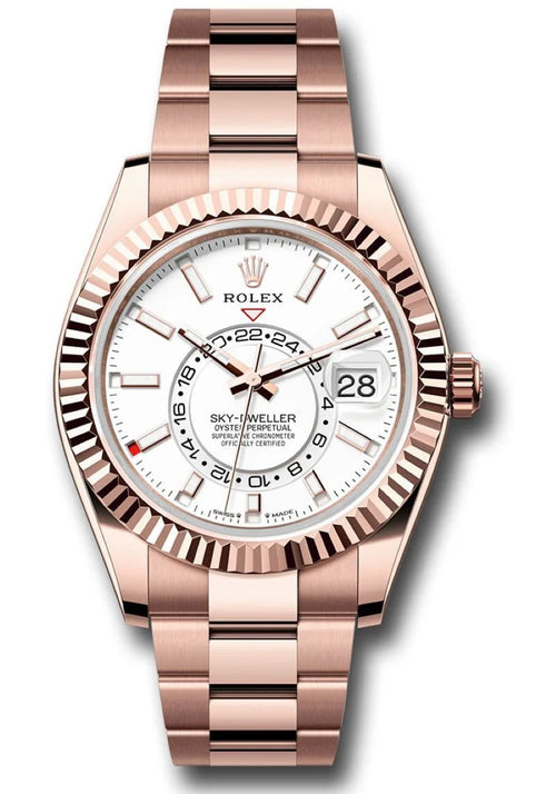 2024 Rolex Sky-Dweller Everose / White / Jubilee