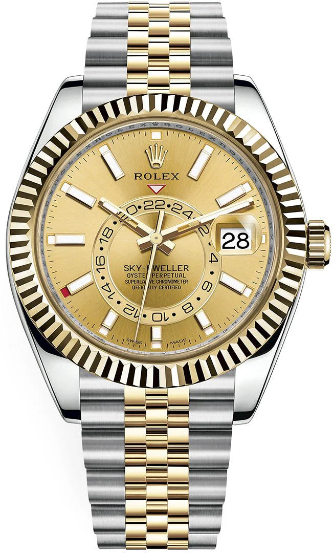 NEW 2025 Rolex Sky-Dweller 42mm 336933 Jubilee Champagne Dial