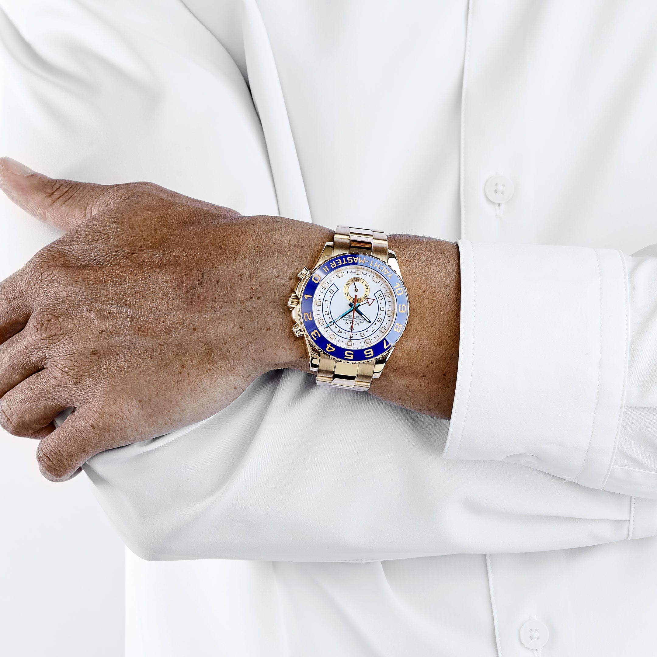 Rolex Yacht-Master II 44mm Yellow Gold 116688 White Dial