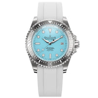 Rolex Submariner Phantomlab imitation Watches Ice Blue Dial Rubber Strap 40mm