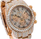Rolex Daytona Rose Gold Fully Pave Custom Diamond - 116505