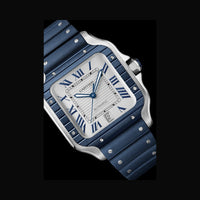Santos de Cartier 39 Stainless Steel Grey Dial