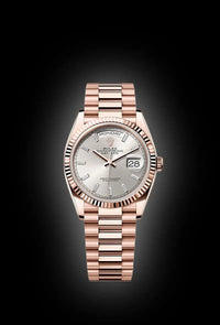 Rolex Day-Date 40 Presidential 228235 Fluted Bezel Baguette Diamond Sundust Dial