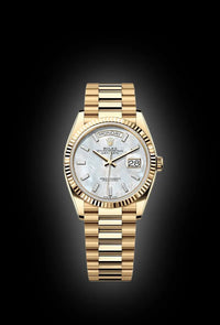 Rolex Day-Date 40 228238 Fluted Bezel White Dial