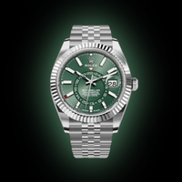 Rolex Sky Dweller Mint Green Dial Oystersteel and White Gold Jubilee 336934