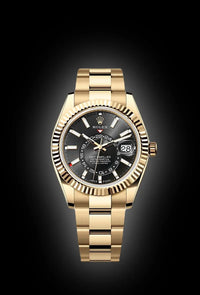 Rolex Sky-Dweller 42mm Yellow Gold 326938 Black Dial