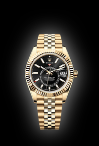 Rolex Sky Dweller Black Dial Yellow Gold Jubilee 336938