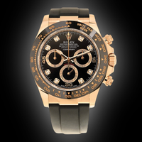 Rolex Daytona 40mm Oyster Flex 116518LN Black Diamond Dial