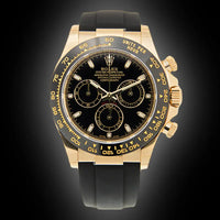 Rolex Daytona 40mm Oyster Flex 116518LN Black Diamond Dial