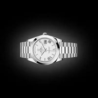 Rolex Day-Date 40 Platinum Presidential 228206 Smooth Bezel White Dial