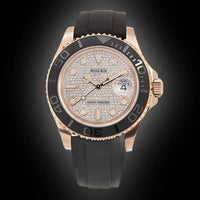 Rolex Yacht-Master 37mm Oyster Flex 268655 Diamond Pave Dial