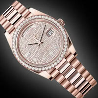 Rolex Day-Date 40 Presidential 228345RBR Diamond Bezel Diamond Paved Dial