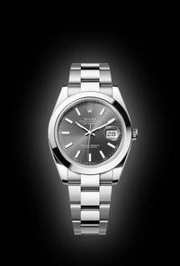 Rolex Datejust 41mm Slate Dial Smooth Bezel 126300