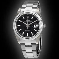 Rolex Datejust 41mm Black Dial Fluted Bezel 126334