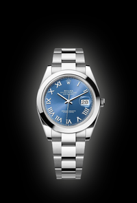 Rolex Datejust 41mm Azzurro Blue Dial Smooth Bezel 126300