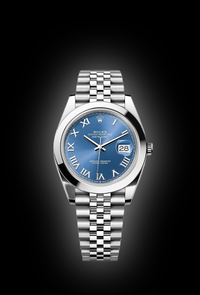 Rolex Datejust 41mm Azzurro Blue Dial Smooth Bezel 126300