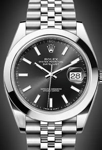 Rolex Datejust 41mm Black Dial Smooth Bezel 126300