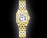 Cartier Panthère de Cartier WJPN White Dial, 18kt Yellow Gold, Quartz, 30.0 m, Ladies Watch
