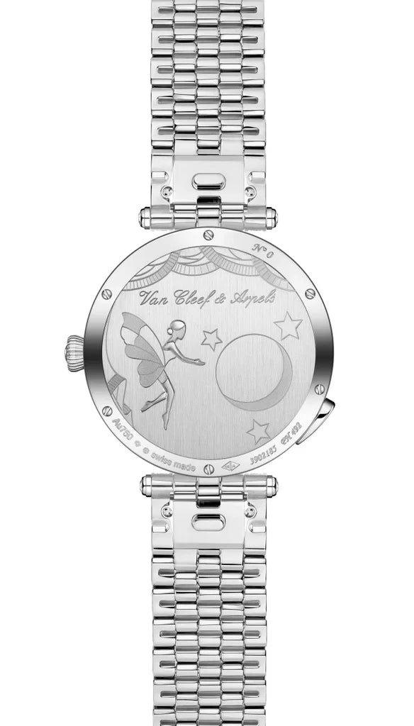 Lady Arpels Ballerine Enchantée watch 18K white gold, Diamond, Sapphire, Enamel VCARPBIE00