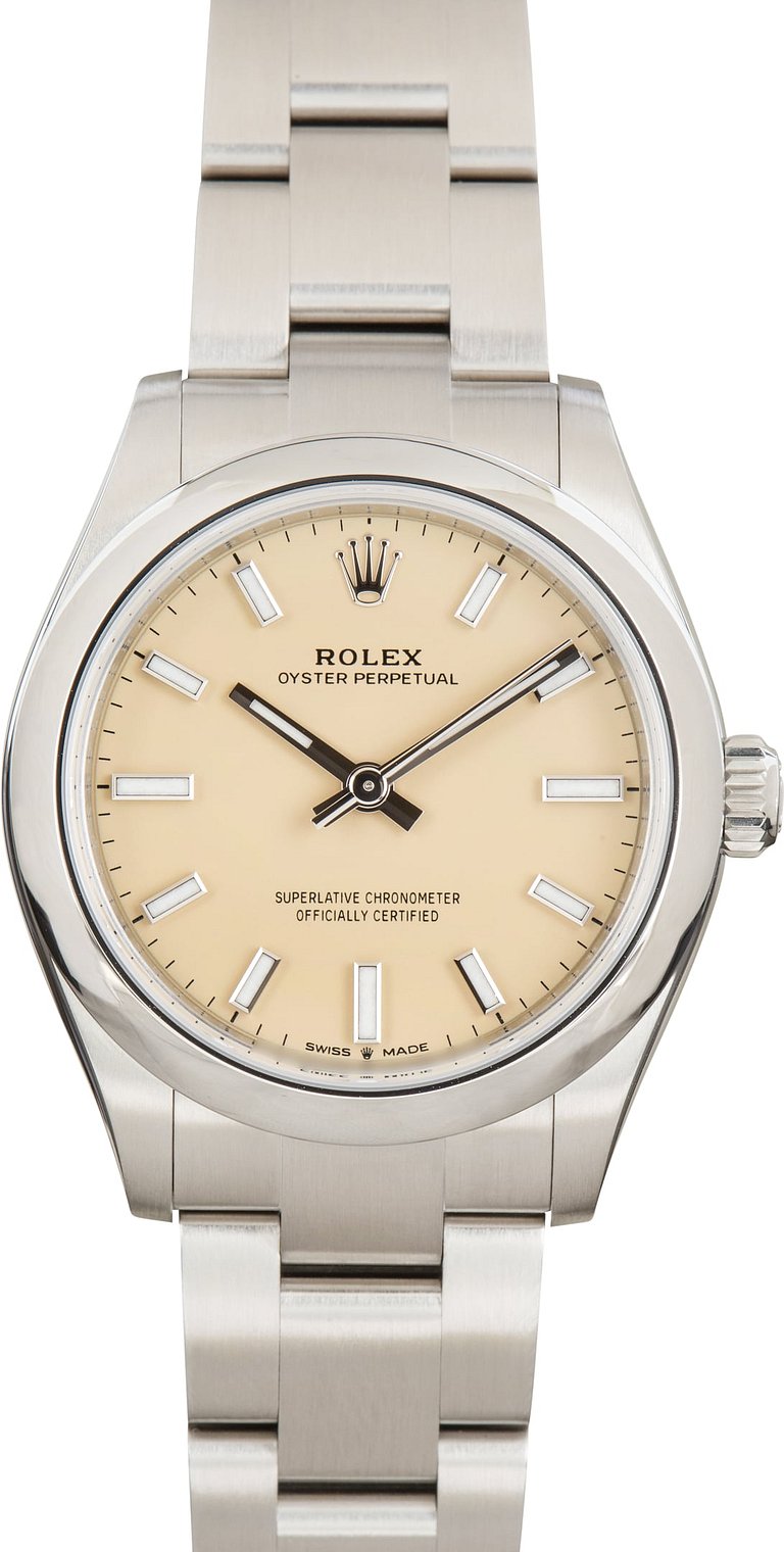 Rolex Oyster Perpetual 28 Beige Dial 276200