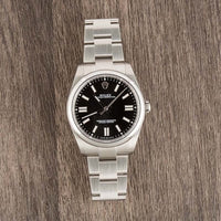 ROLEX OYSTER PERPETUAL WITH BLACK DIAL 36MM WATCH M126000-0002ROLEX OYSTER PERPETUAL WITH BLACK DIAL 36MM WATCH M126000-0002